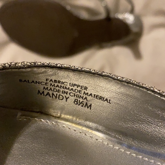 Silver open toed heels - Picture 4 of 4